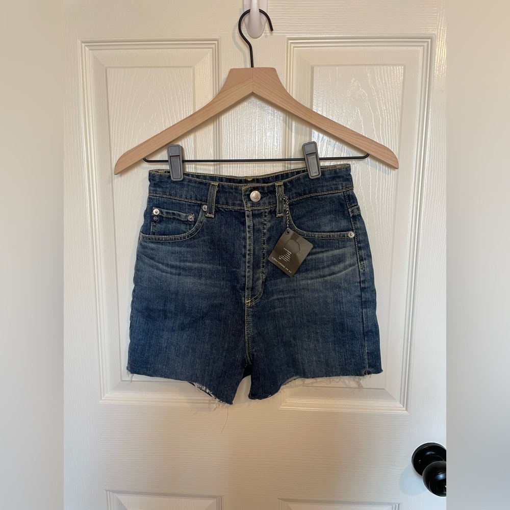 AG Jeans x Alexa Chung The Fifi Short Dark Wash Size 26 NWT - Picture 2 of 7